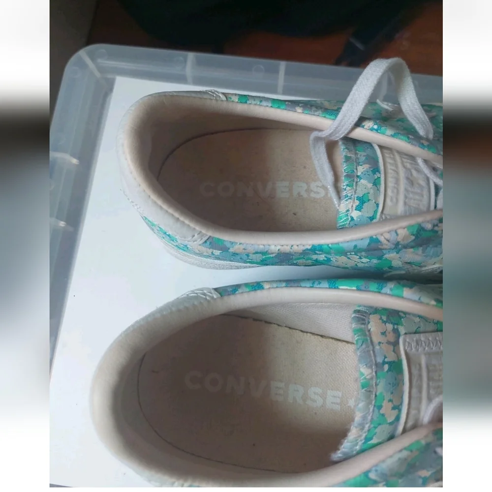 Converse All Star Paint Texture Floral sneakers women size 8 - Picture 8 of 8